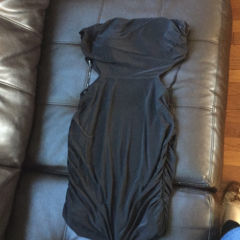 NWOT Black Bodycon side cut out mini dress
